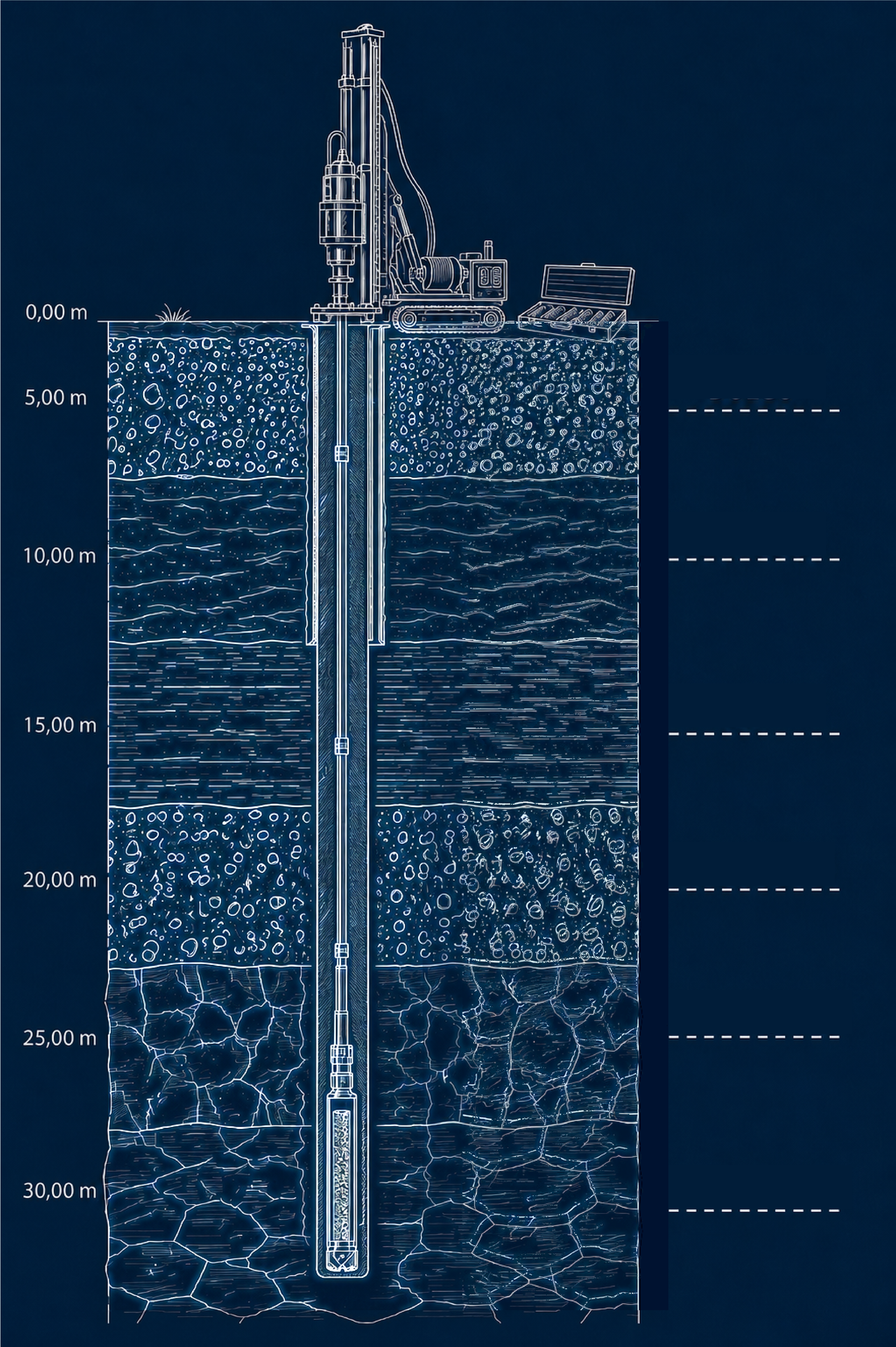 Sondaj & stratigrafi şeması