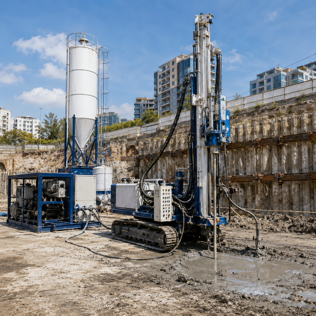 Jet grout teknik çizimi