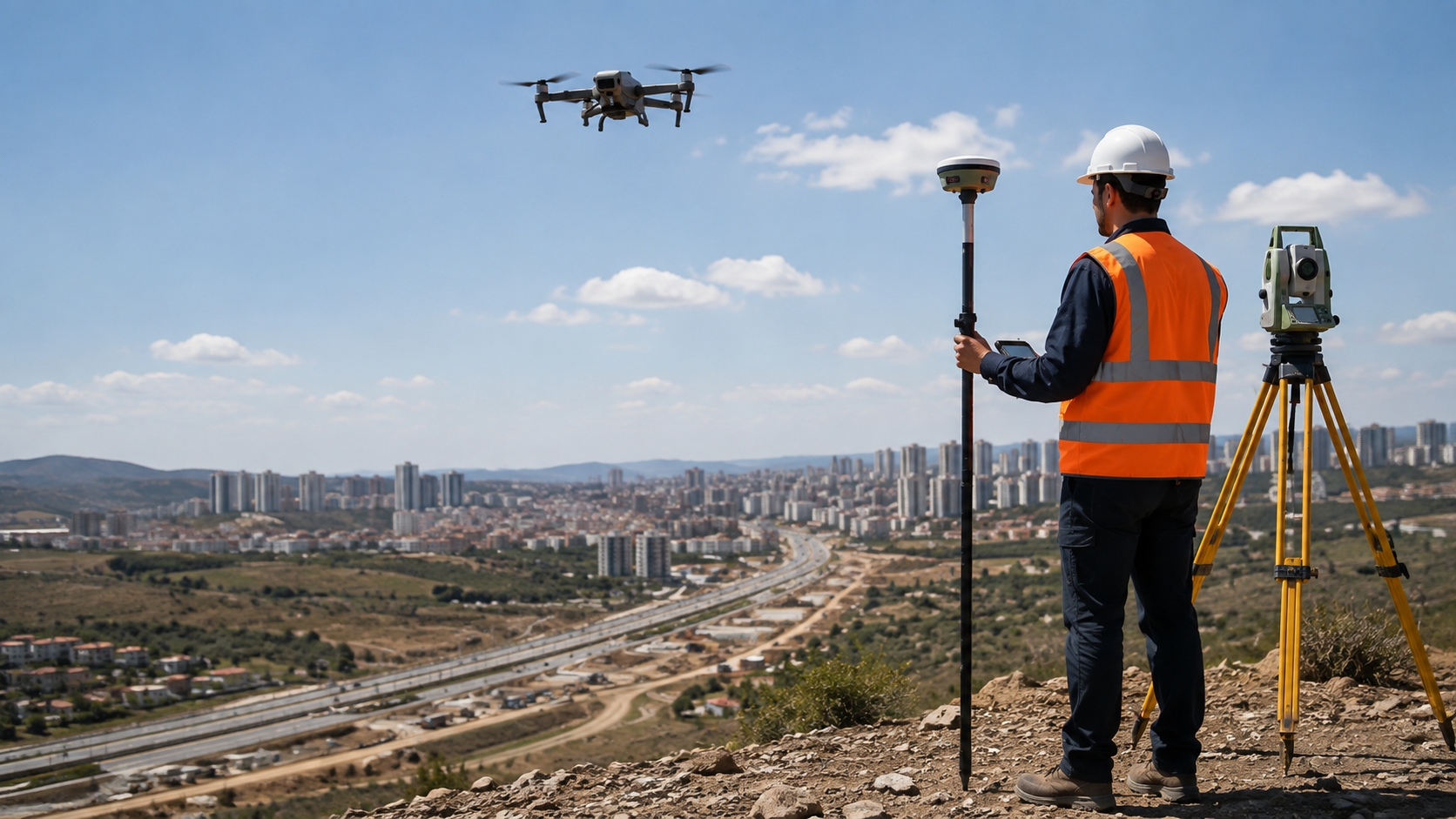GNSS & total station ile arazi ölçümü