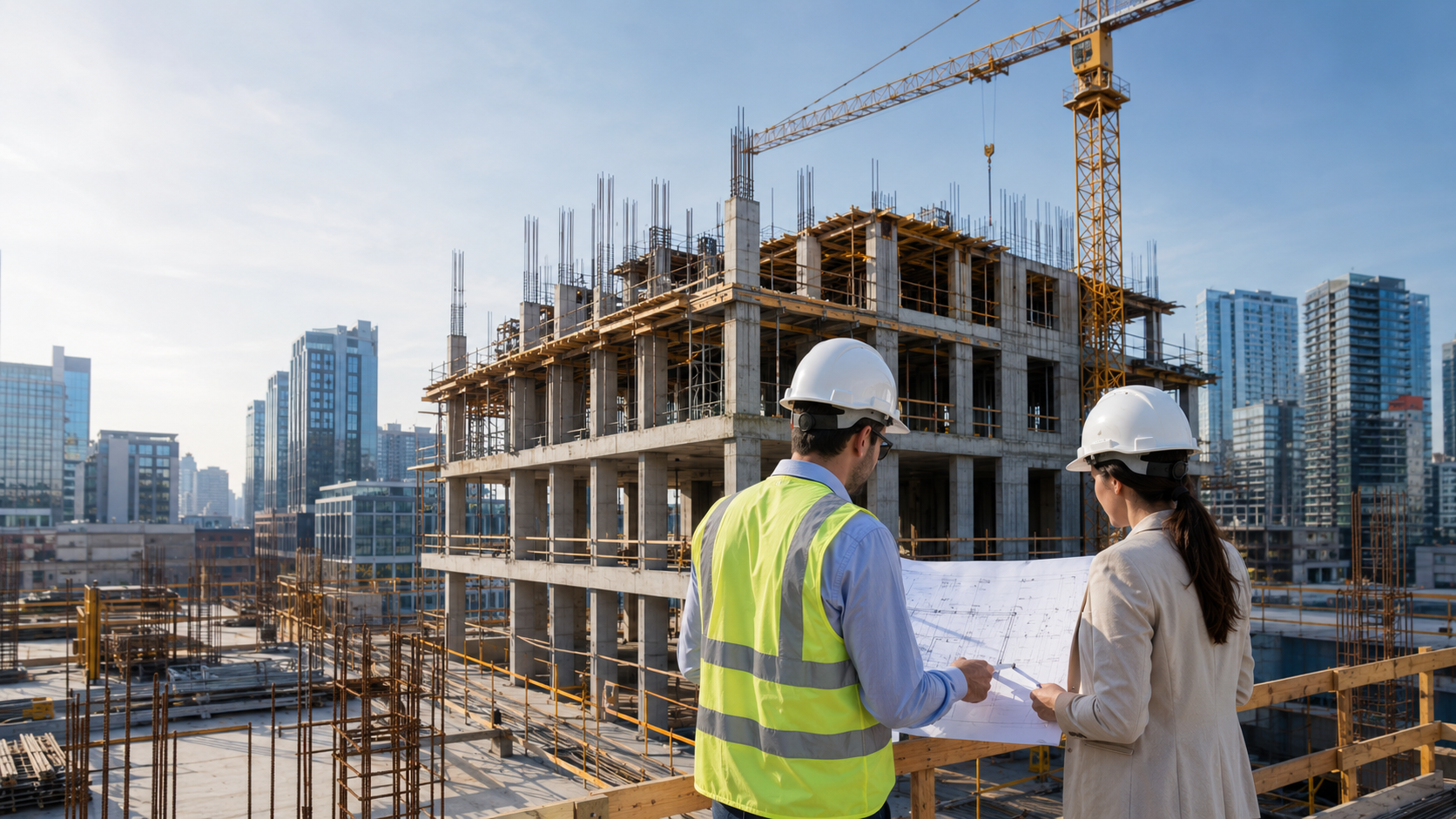Üstyapı proje ekibi & inşaat sahası